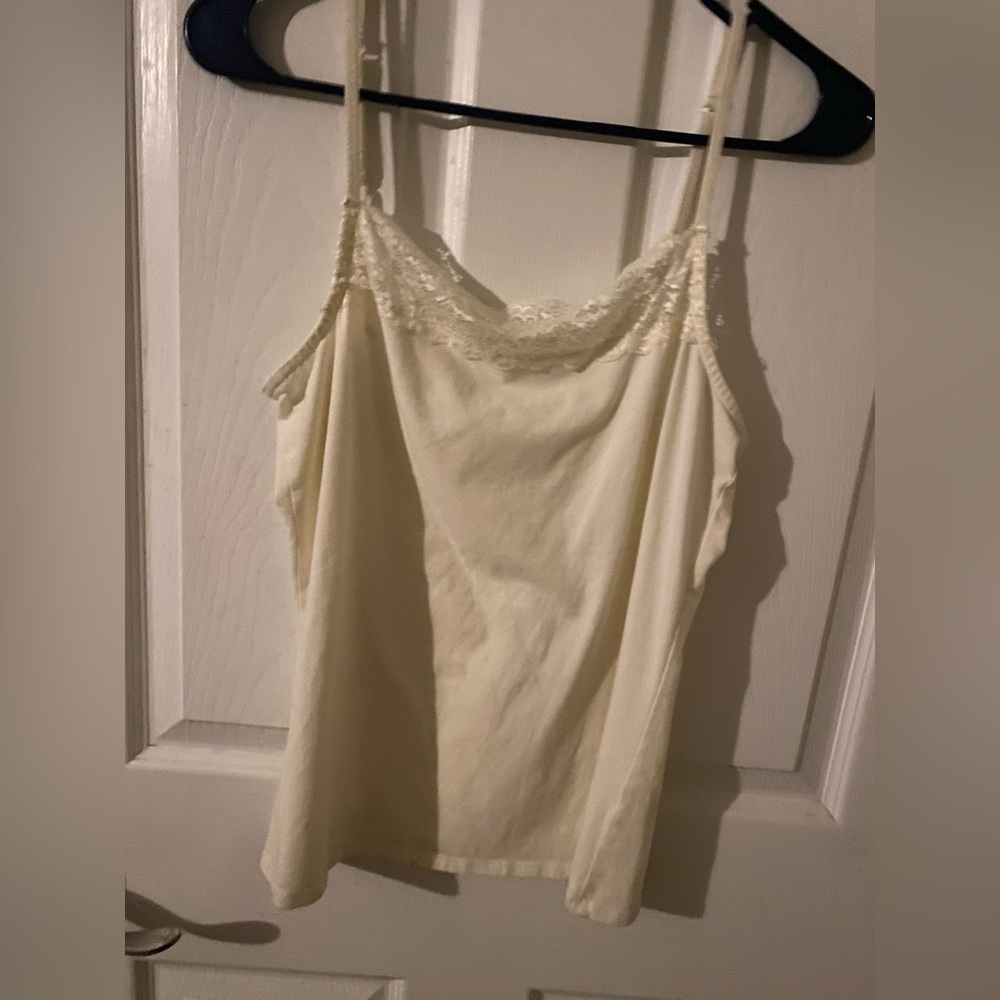 J. Jill Cream Lace Cami Top
